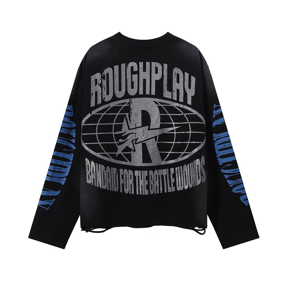 Rough Play SunShower Rhinestone Long-Sleeve T-Shirt — back