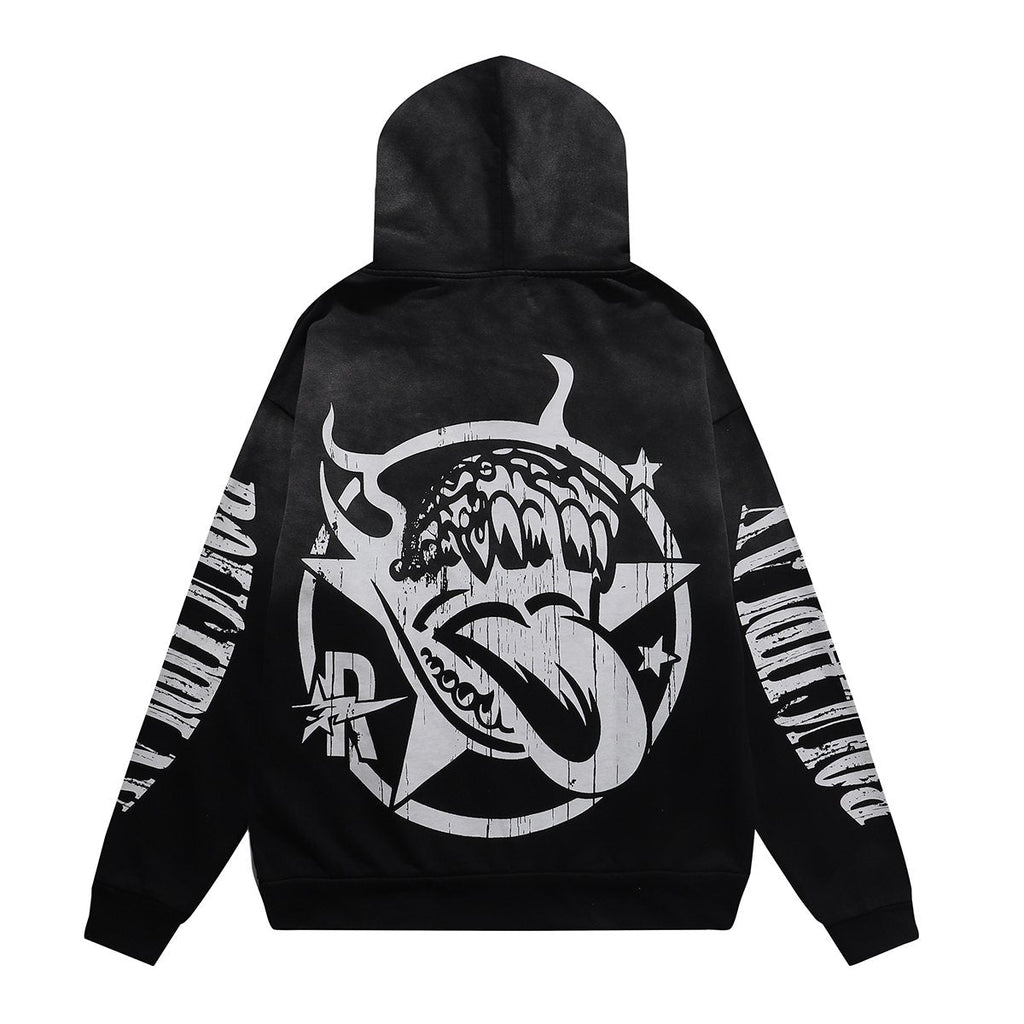 Rough Play In the Car Graphic Hoodie — back