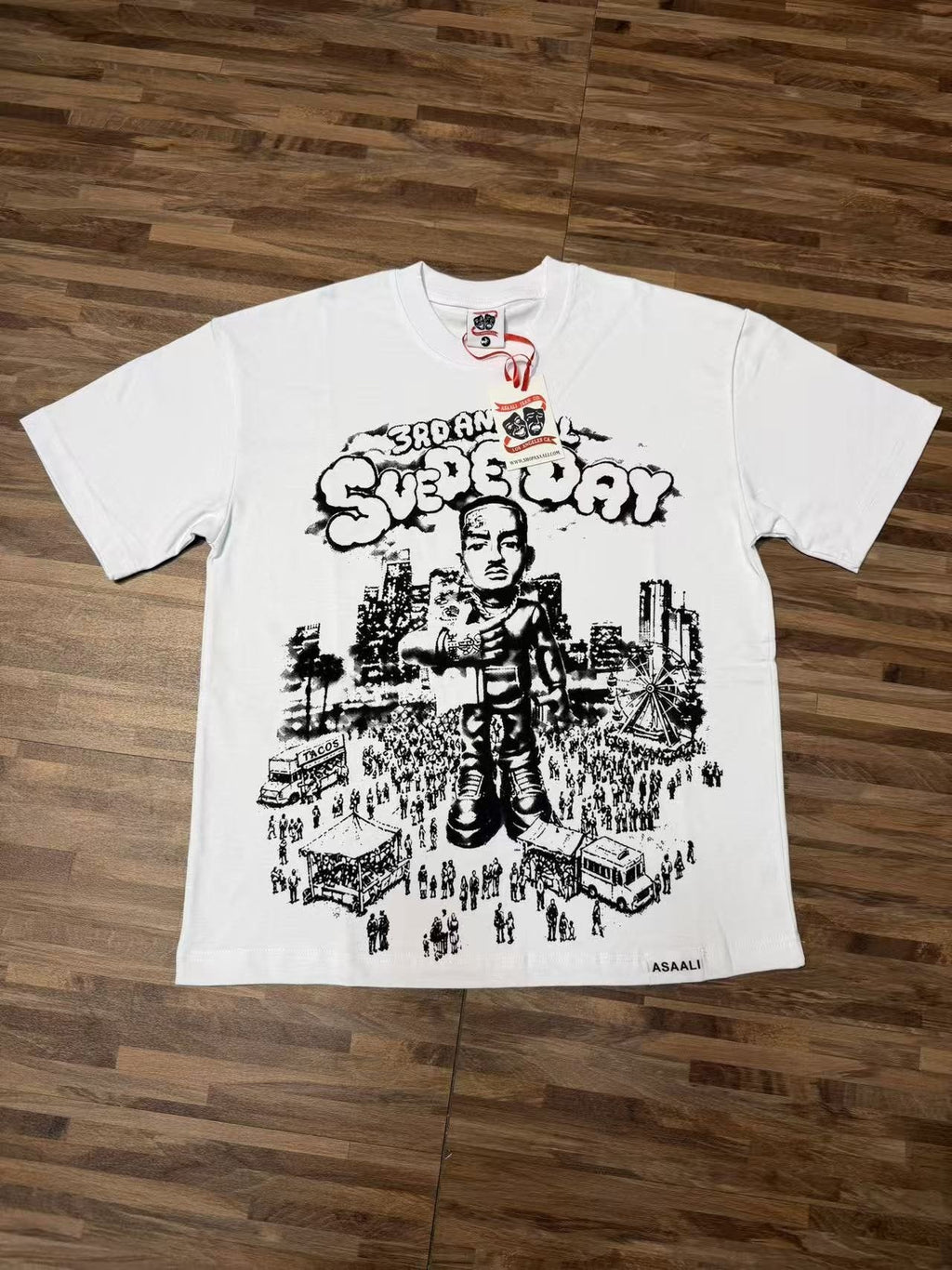 ASAALL Illustrated Front Graphic T-Shirt — front