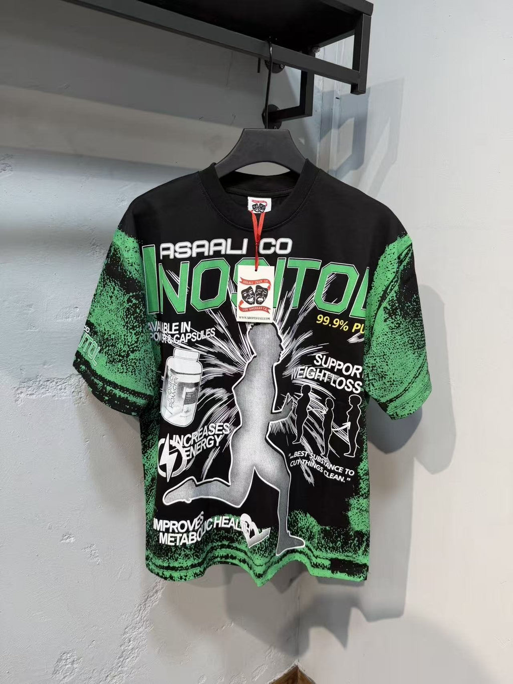 ASAALL Inositol Allover Graphic Short-Sleeve T-Shirt — front