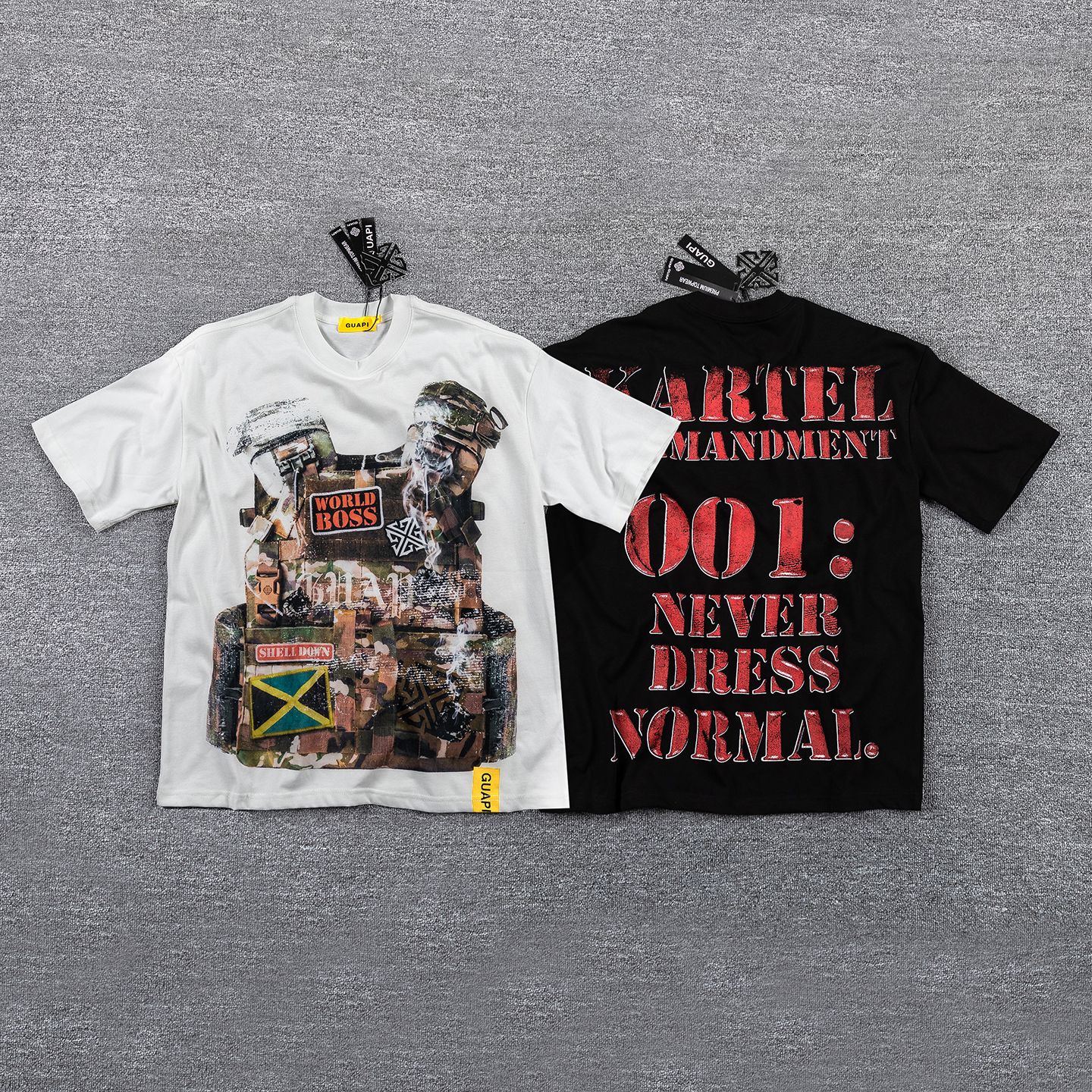 GUAPI Kartel Commandment Graphic T-Shirt — comparison