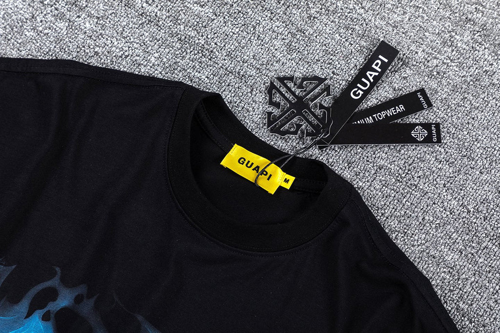 GUAPI Return of the Void Skull Graphic T-Shirt — neck_label