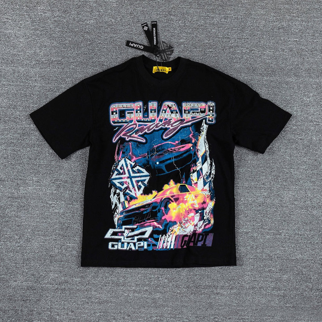 GUAPI Racing Geometric Short-Sleeve T-Shirt — hero