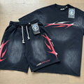 Hellstar Washed Black Graphic T-Shirt & Shorts Set — hero