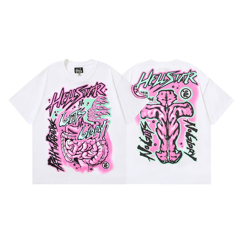 Hellstar No Guts No Glory T-Shirt & Shorts Set — comparison
