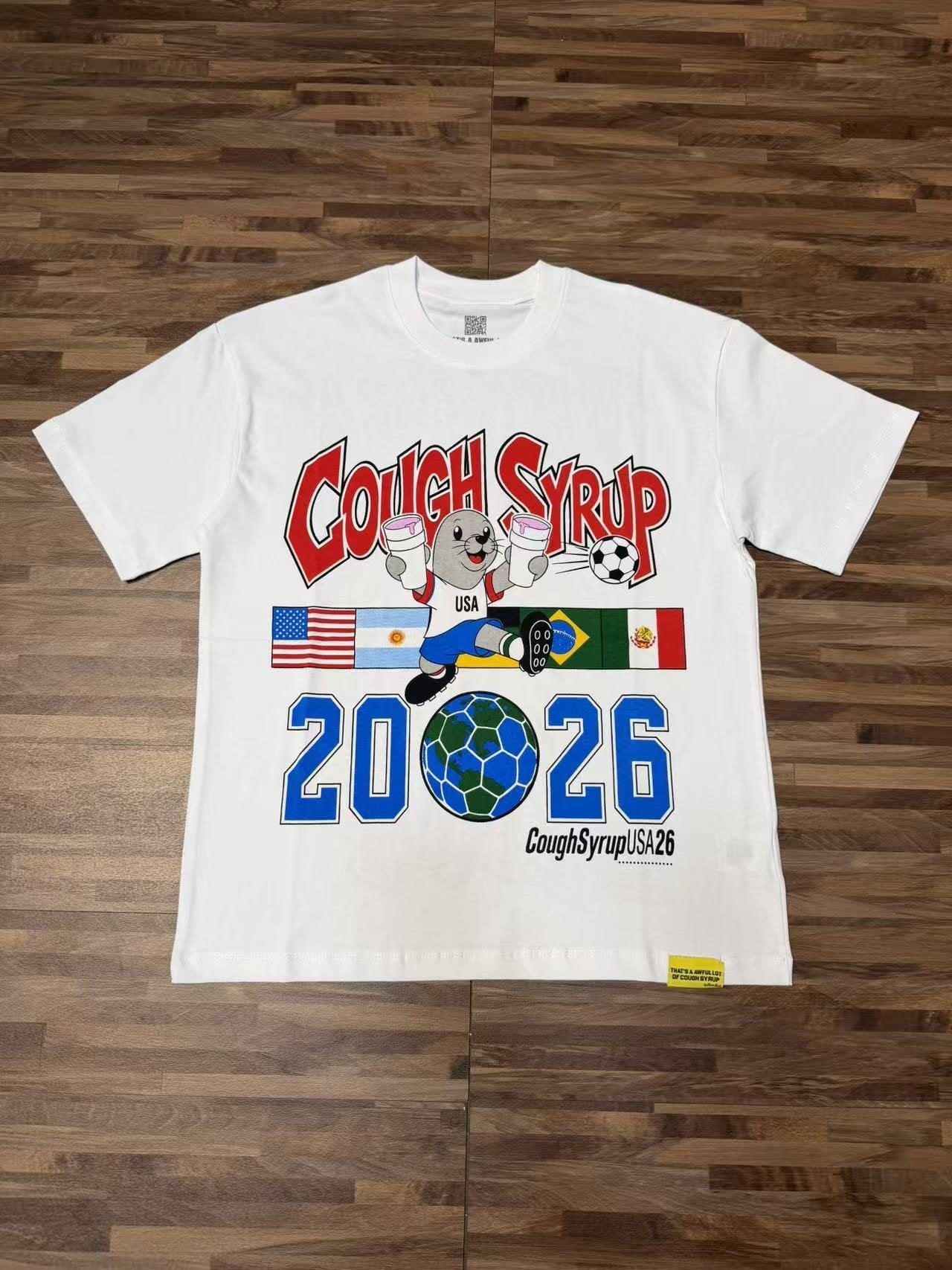 THAT'S A AWFUL LOT OF COUGH SYRUP Soccer Graphic T-Shirt — front