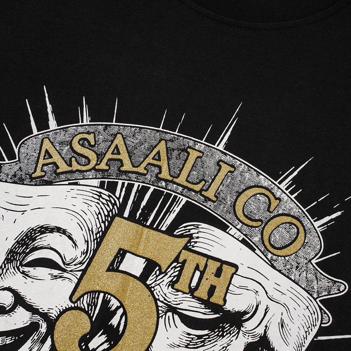 ASAALL 5th Anniversary Graphic T-Shirt - Black — detail