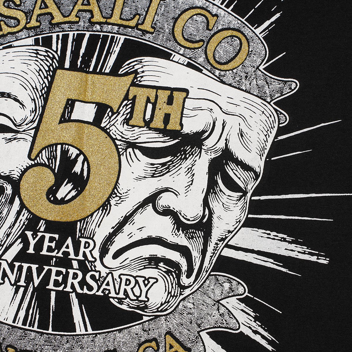 ASAALL 5th Anniversary Graphic T-Shirt - Black — detail