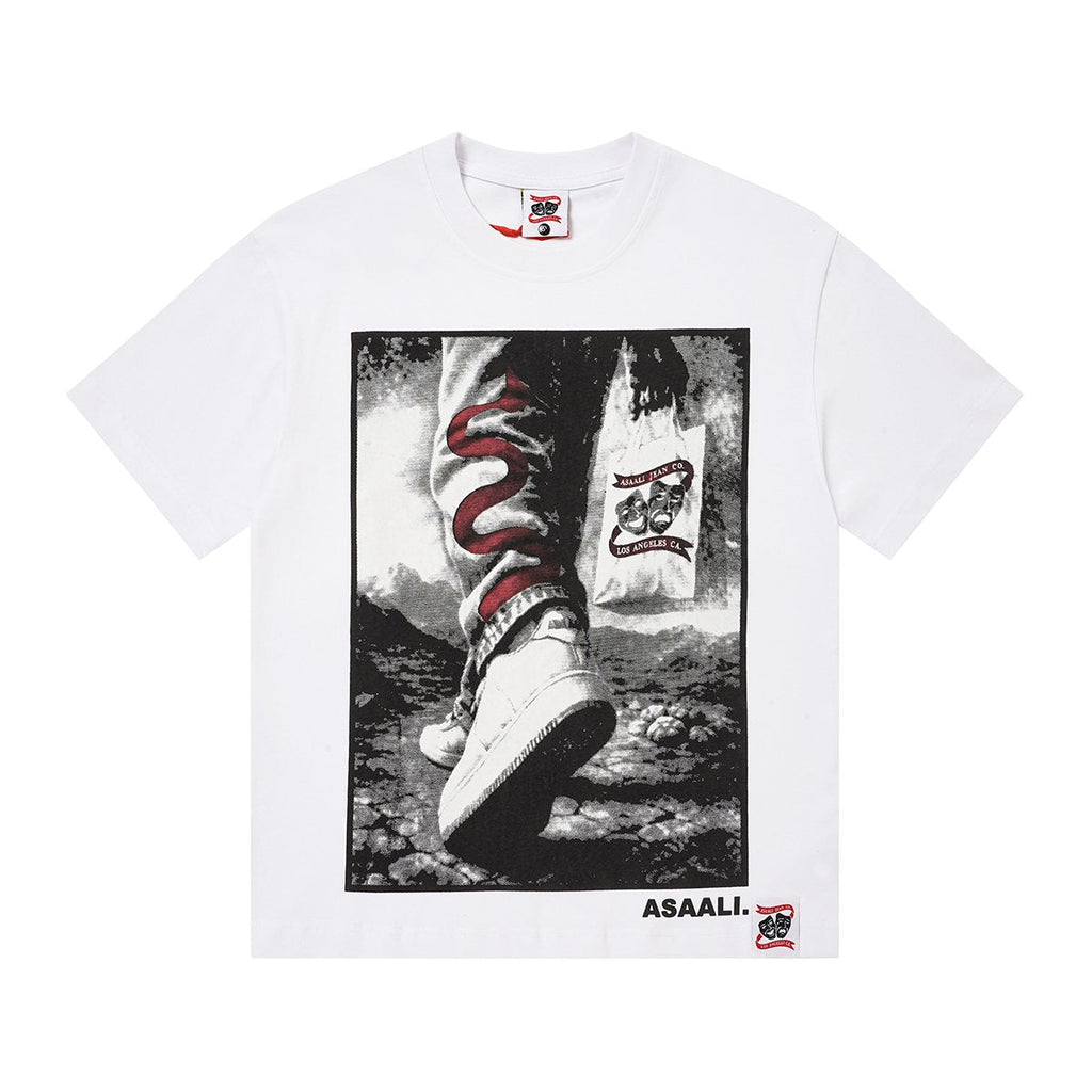 ASAALL Black and Red Front Graphic T-Shirt — hero