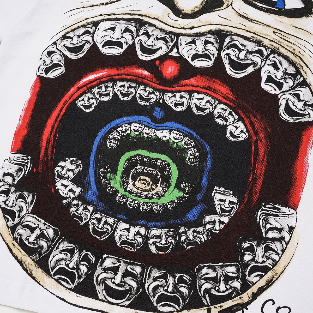 ASAALL Mouth Mask Graphic Short-Sleeve T-Shirt — detail
