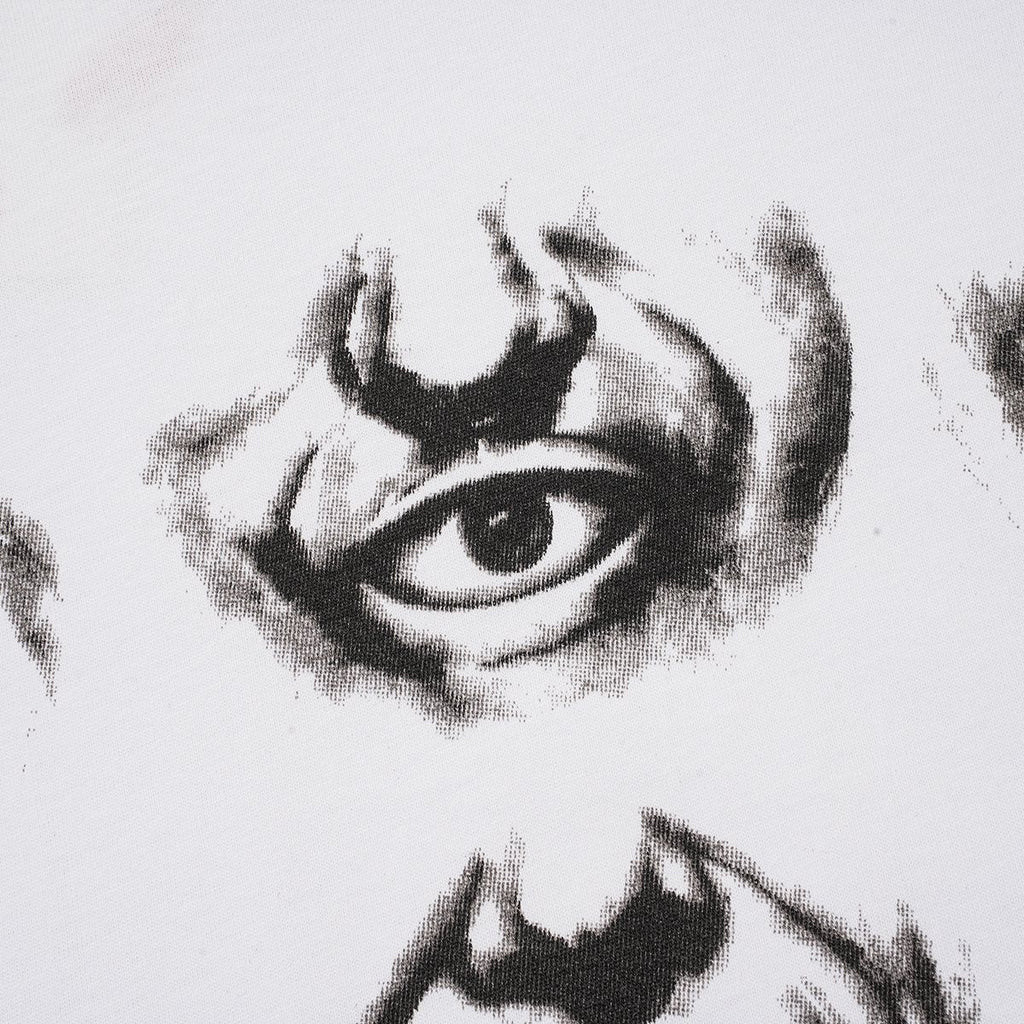ASAALL Eye & Mouth Graphic Short-Sleeve T-Shirt — detail