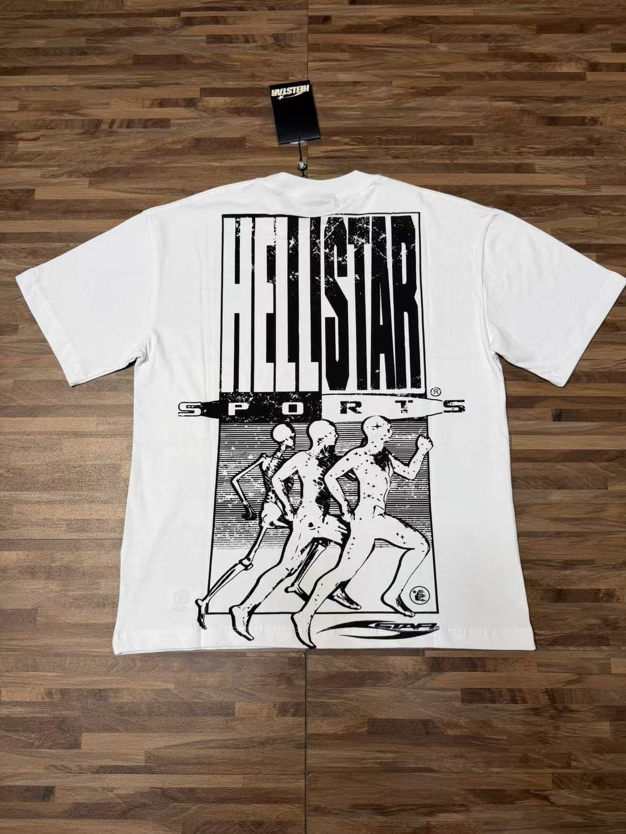 Hellstar Sports Graphic White T-Shirt — back
