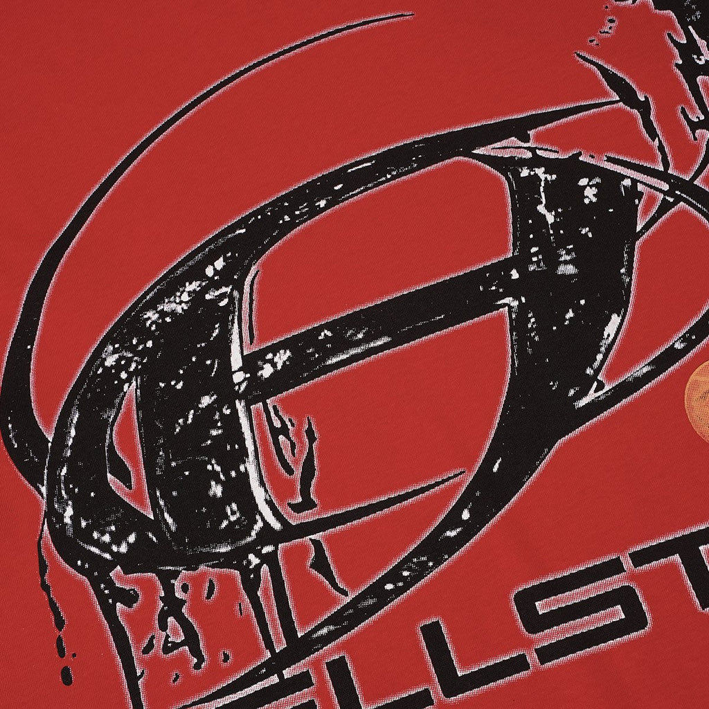 Hellstar Red Graphic Short-Sleeve T-Shirt — detail