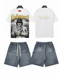 Godspeed Mission Completed Graphic T-Shirt & Shorts Set — front