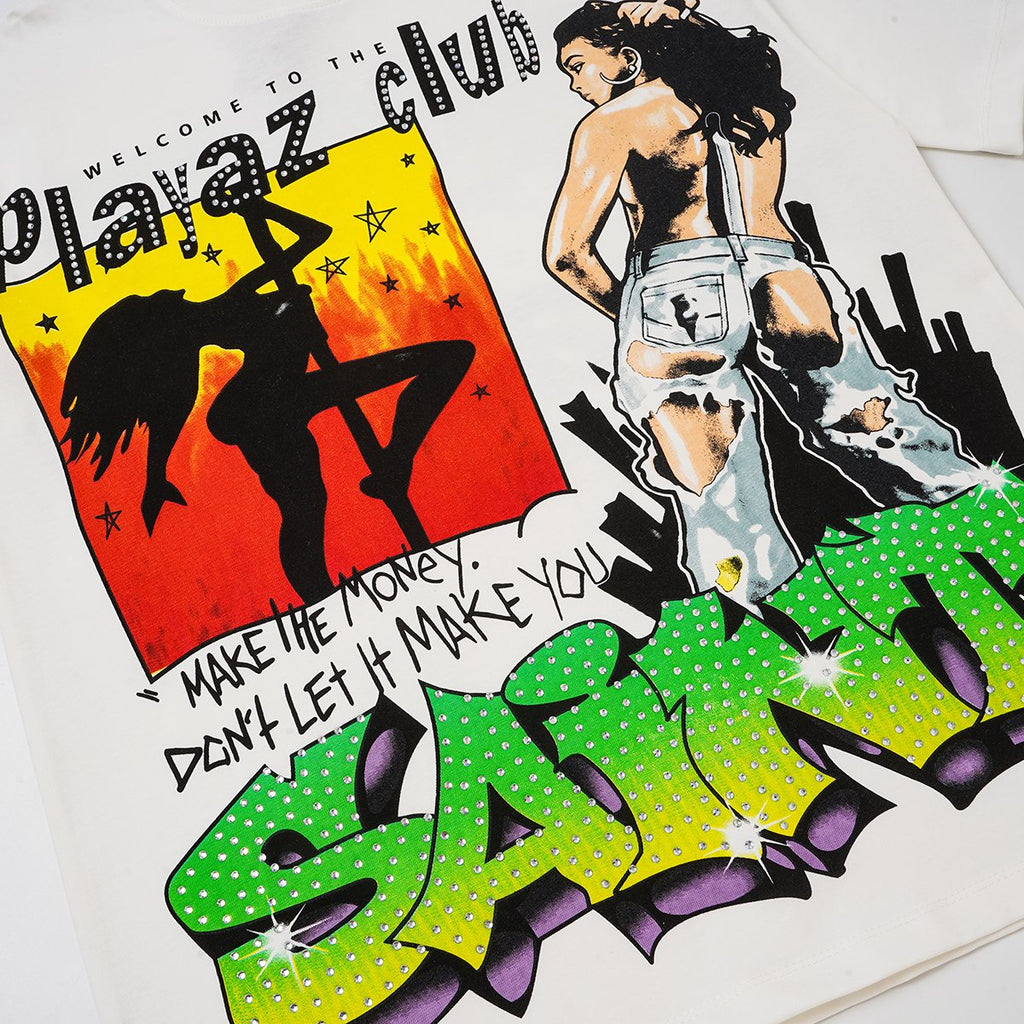 SAINT Playaz Club Graphic T-Shirt — detail