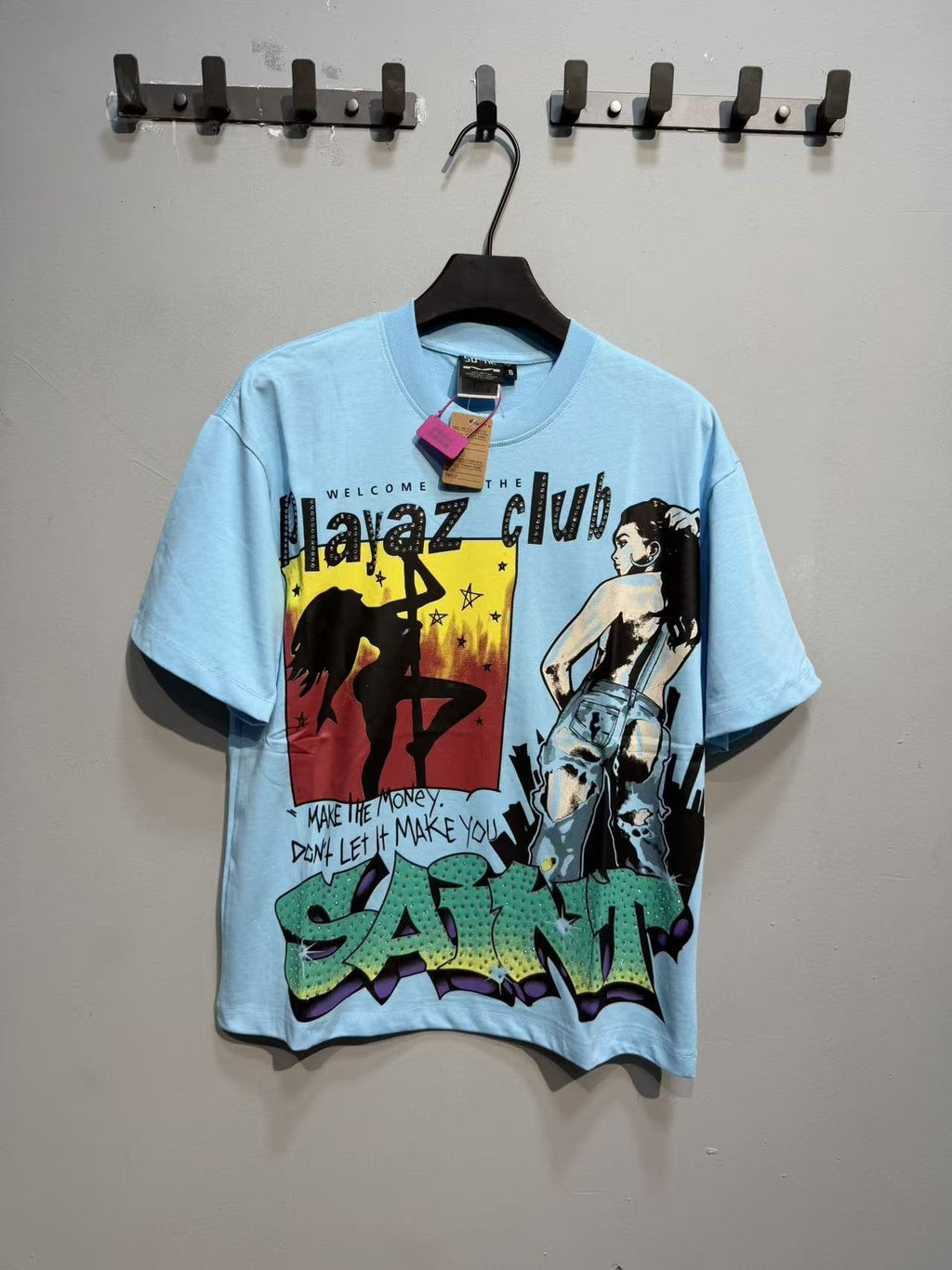 SAINT Playaz Club Graphic T-Shirt — front
