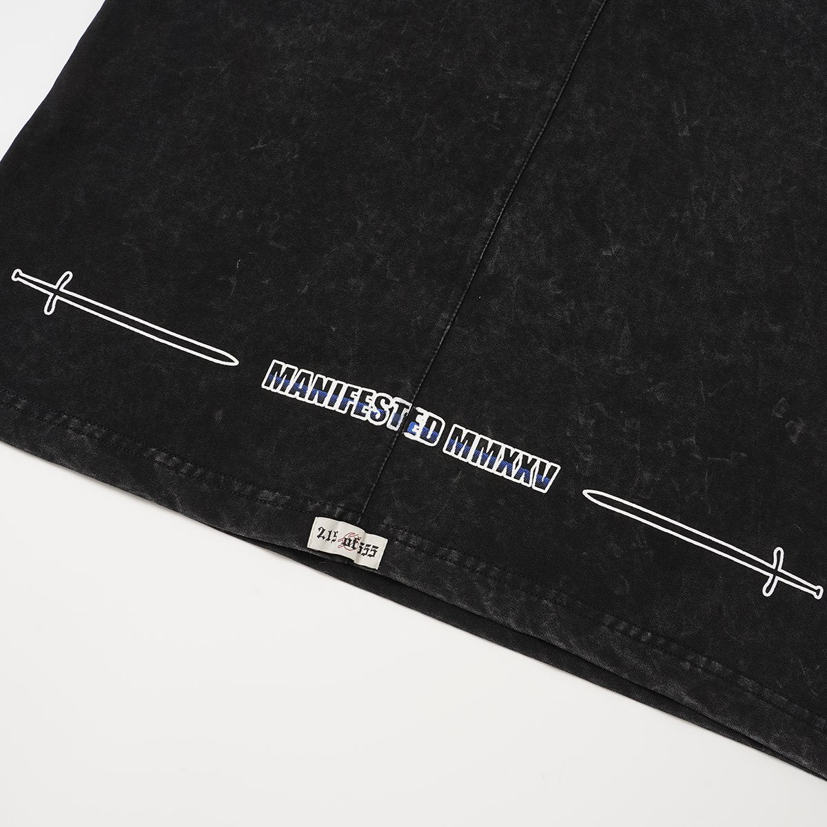 Godspeed Manifest Skull Studded Black Sleeveless T-Shirt — detail