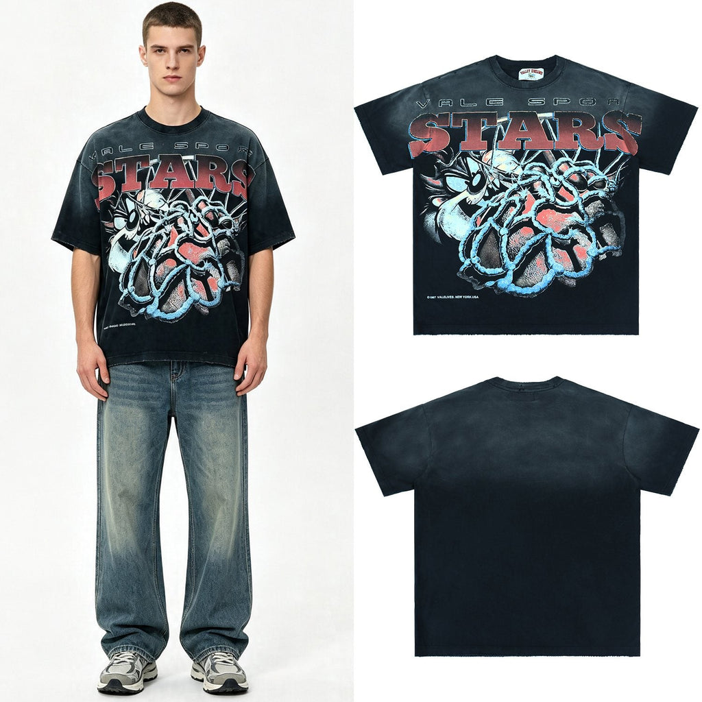 Valley Dreams Sports Stars Thorn Heart Graphic T-Shirt — context
