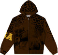 Valley Dreams Forever Leopard Panel Zip Hoodie — hero
