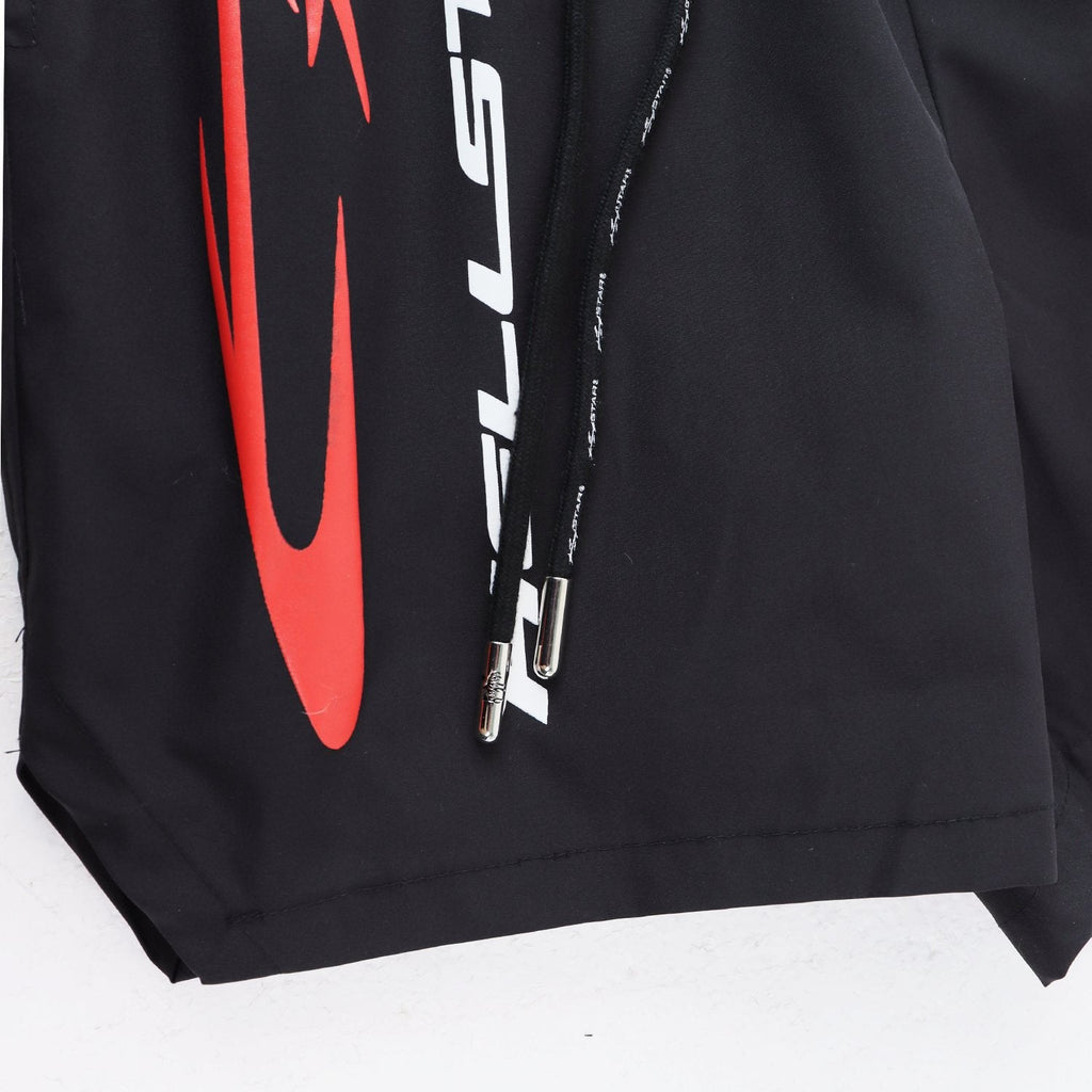 Hellstar Red Label Graphic Shorts - Black — detail