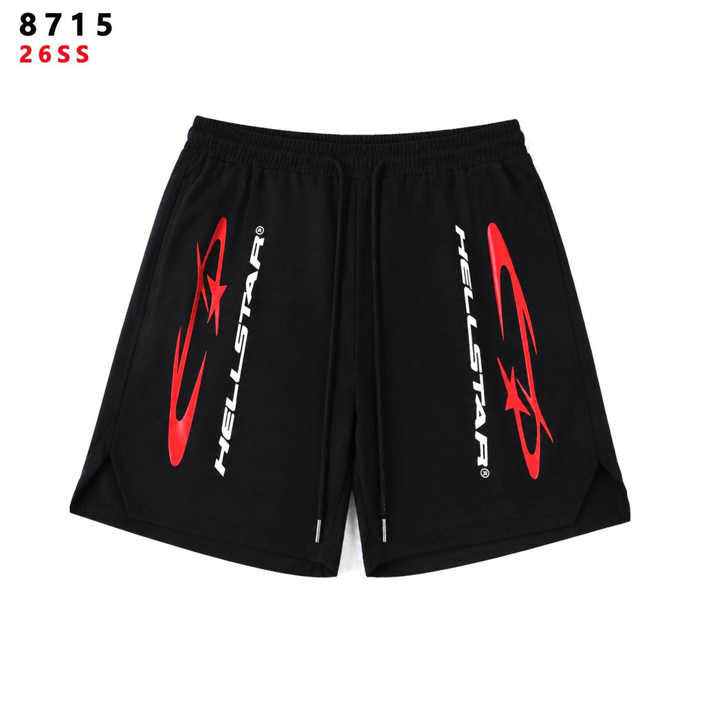 Hellstar Red Label Graphic Shorts - Black — hero