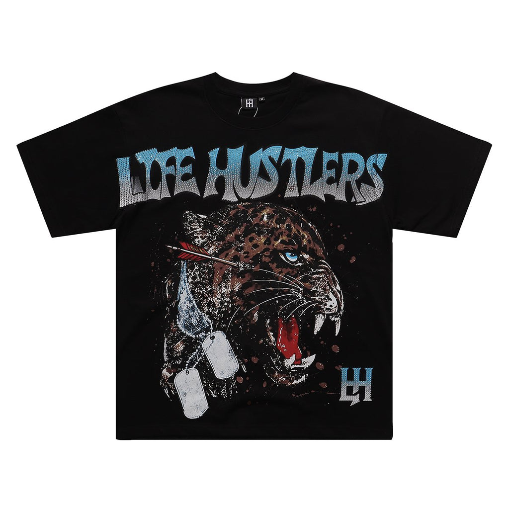 Life Hustlere Leopard Graphic T-Shirt — hero