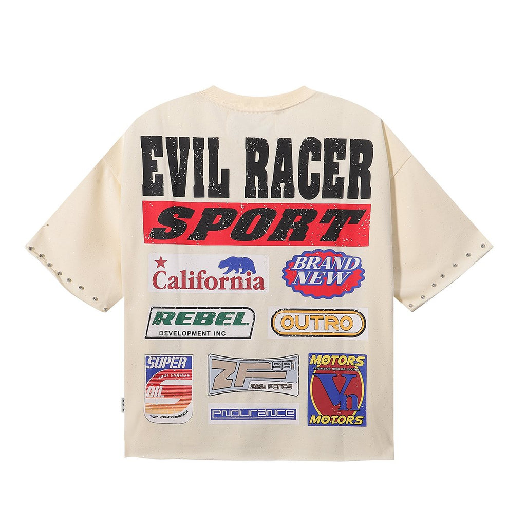 BKYS Revival Evil Racer Cropped Graphic T-Shirt — back