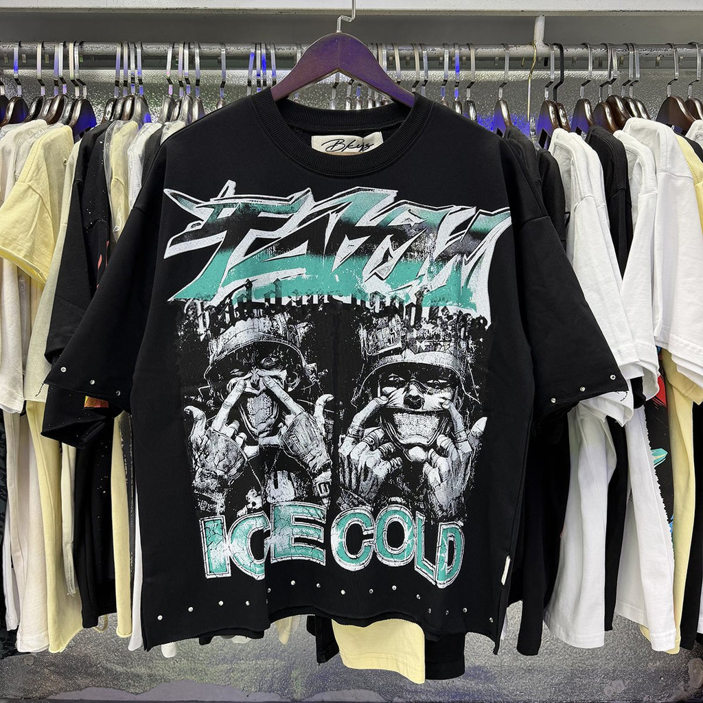BKYS Revival Ice Cold Route 66 Cropped Graphic T-Shirt — context