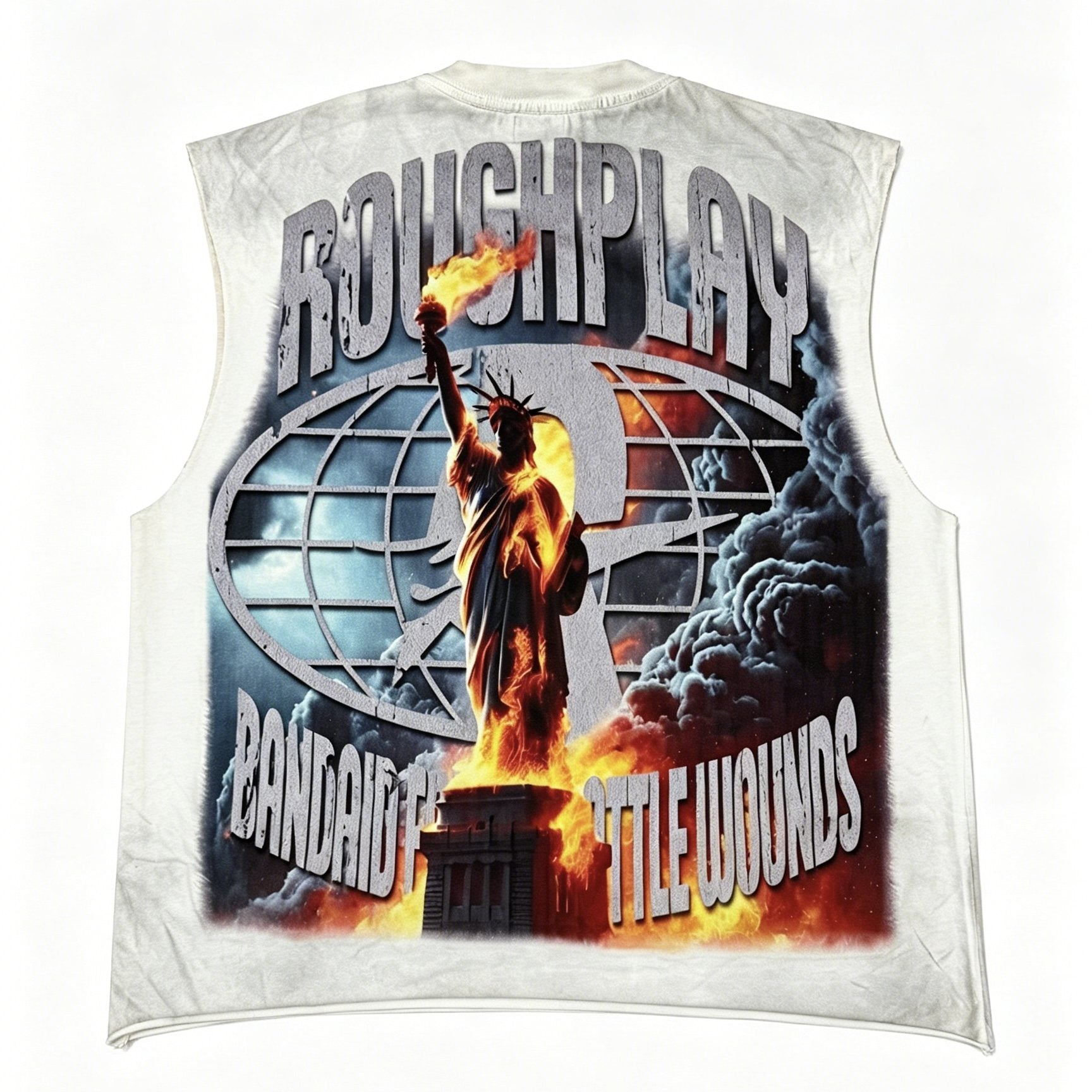 Rough Play Champion Graphic Sleeveless T-Shirt — back