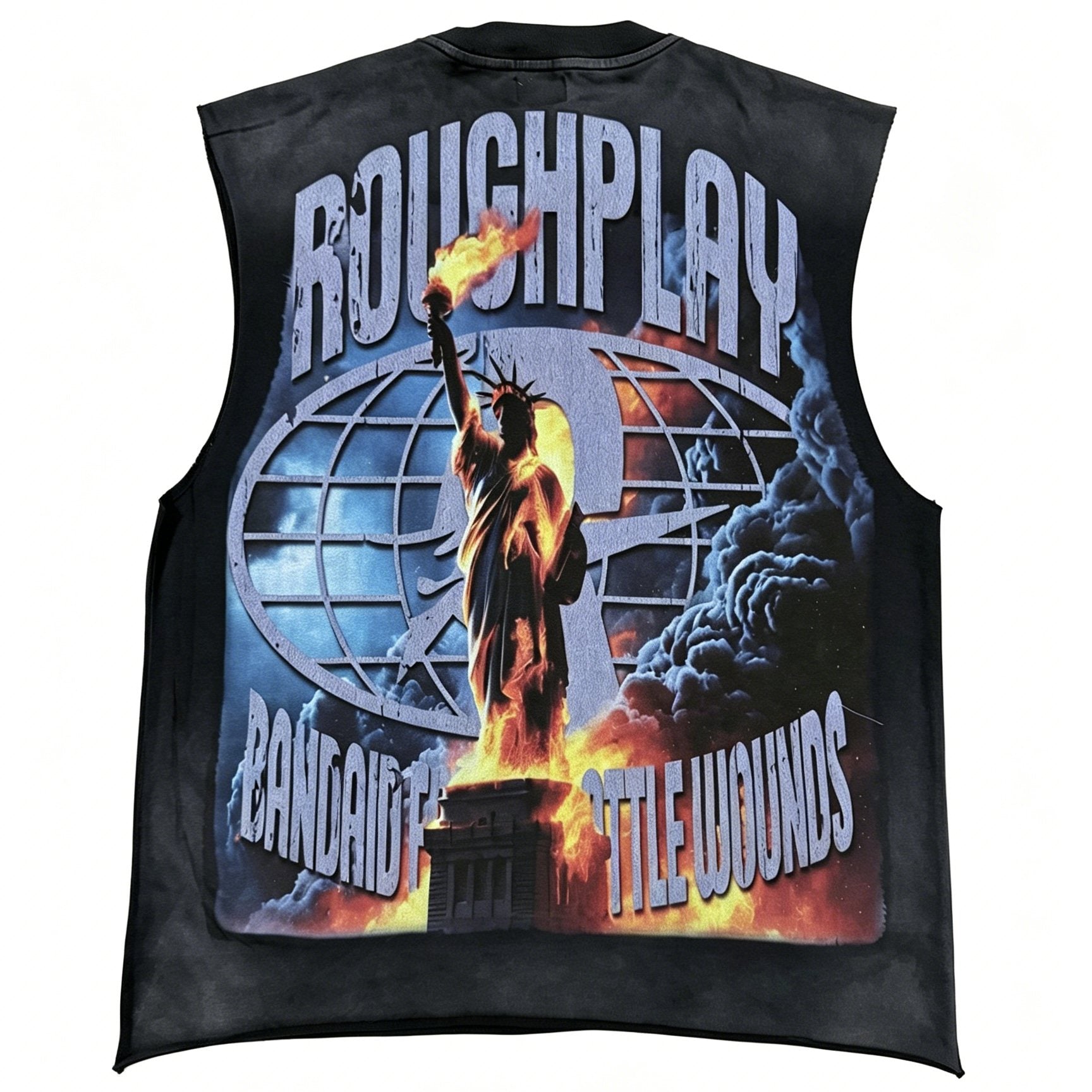 Rough Play Champion Graphic Sleeveless T-Shirt — back
