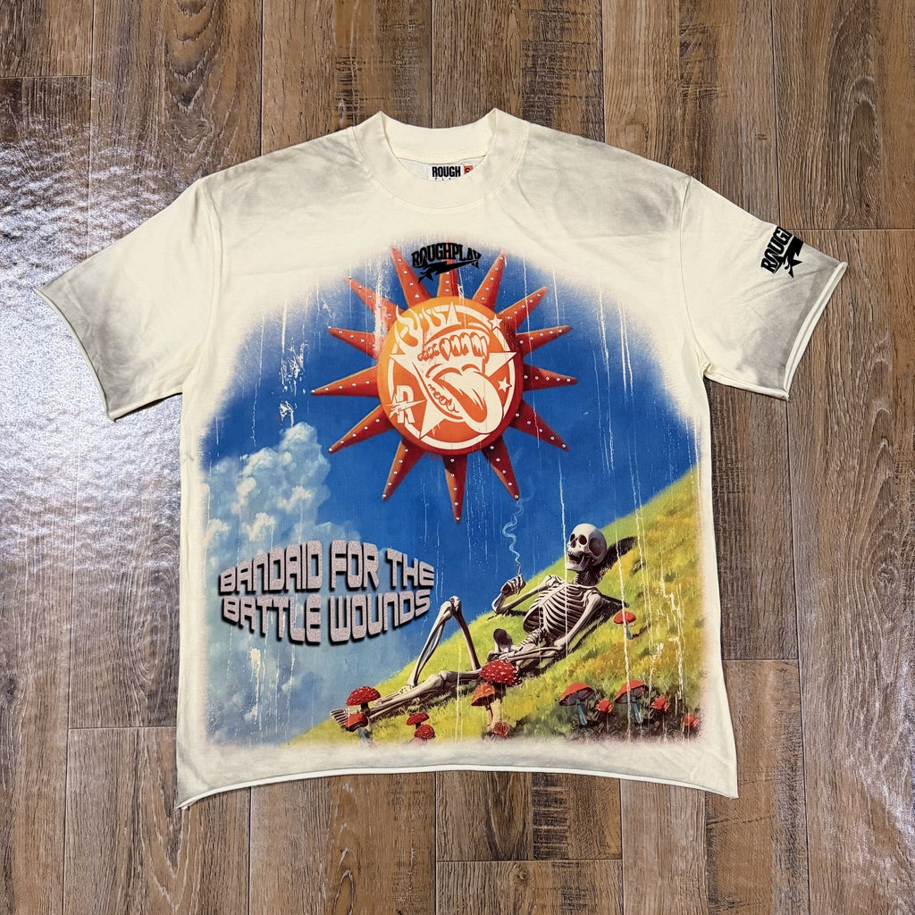 Rough Play Colorful Front & Back Graphic T-Shirt — front