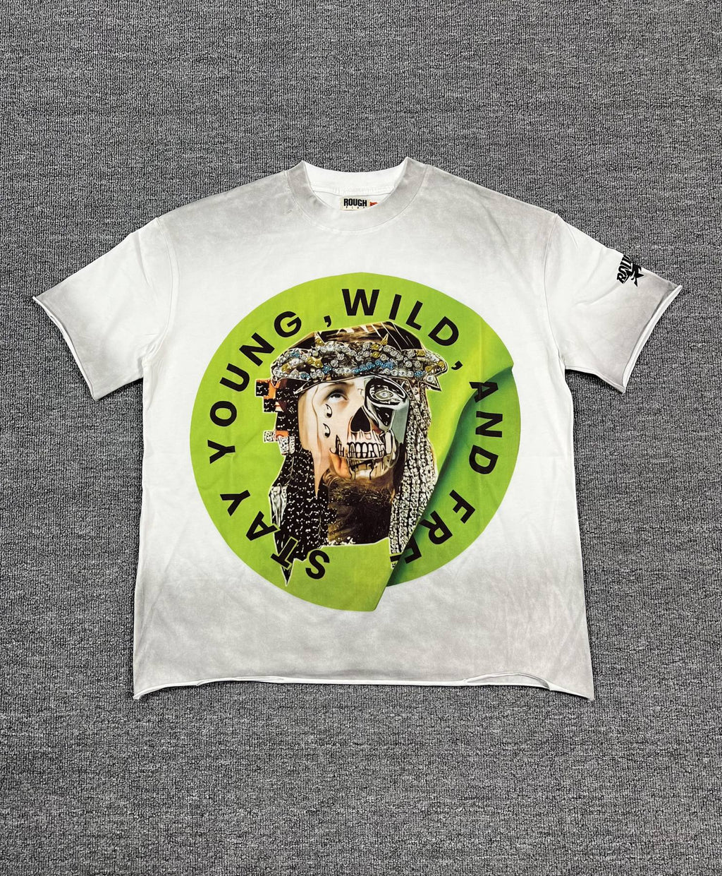 Rough Play Skull Graphic Short-Sleeve T-Shirt — front