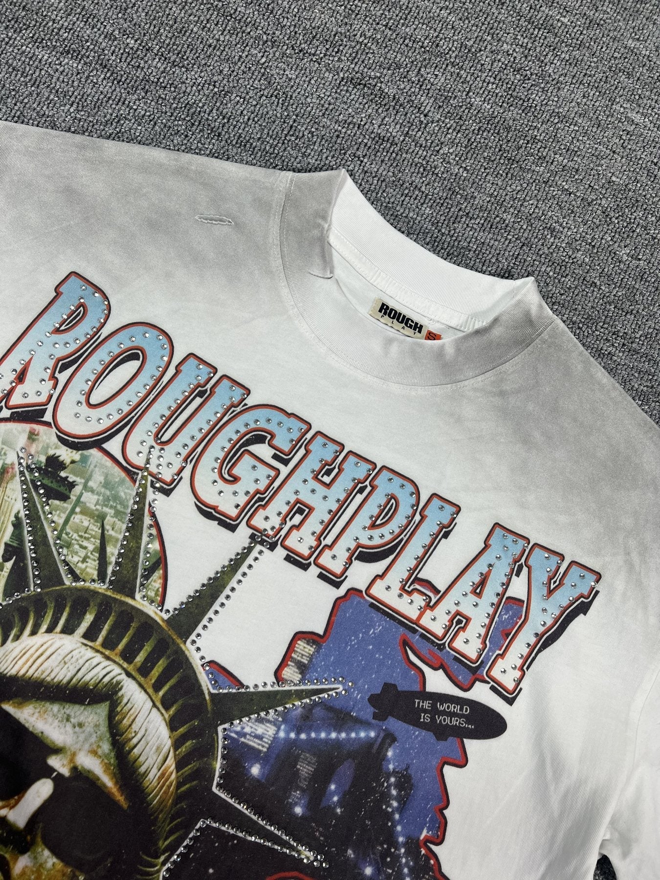Rough Play Champion Graphic T-Shirt — detail