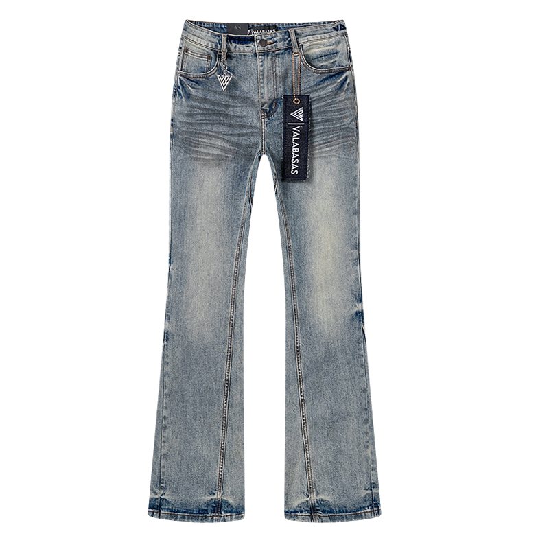 VALABASAS Light Blue Flared Jeans — front