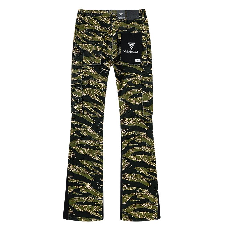 VALABASAS Olive Camo Cargo Pants — back