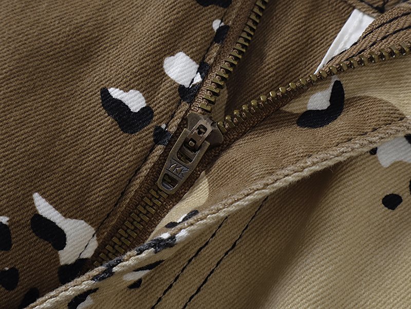 VALABASAS Tan Camo Cargo Pants — detail