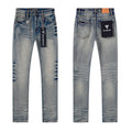 VALABASAS Washed Distressed Blue Jeans — hero