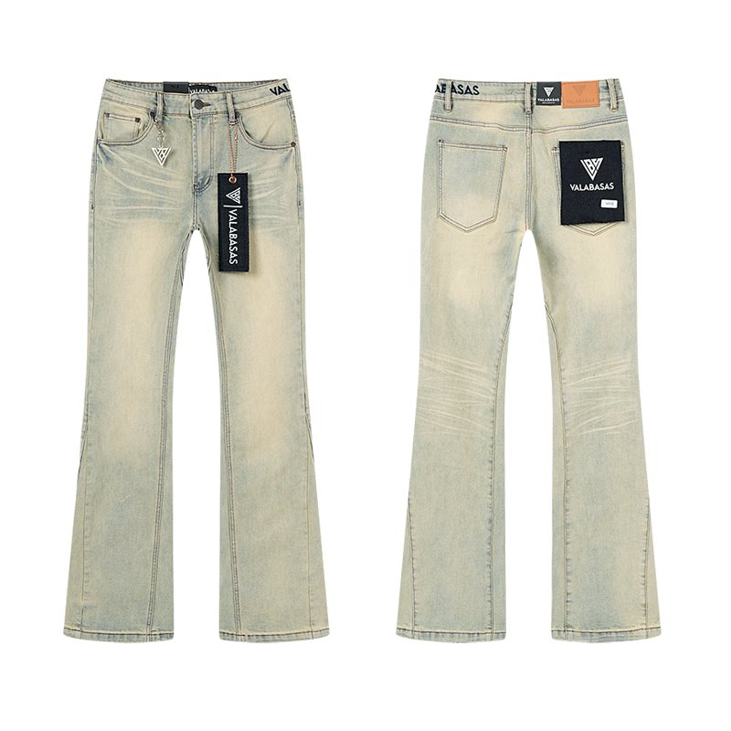 VALABASAS Light Blue Flare Jeans — hero