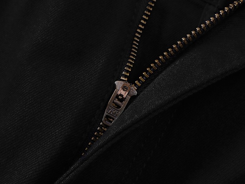 VALABASAS Rhinestone Embellished Black Flared Jeans — detail