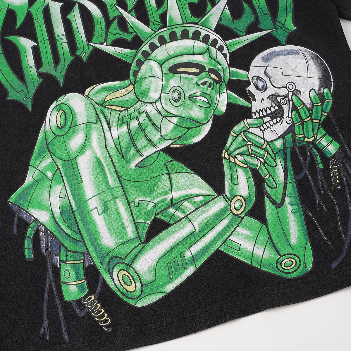 Godspeed Robot Skull Graphic T-Shirt — detail