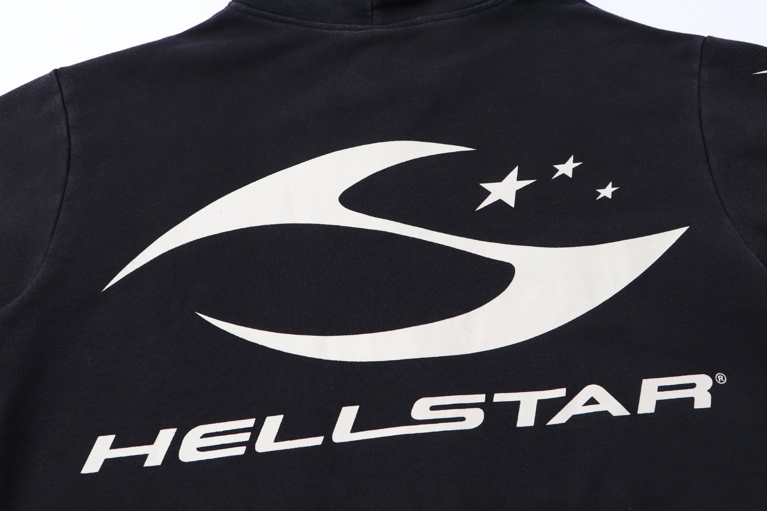 Hellstar Flame Graphic Zip-Up Hoodie — detail
