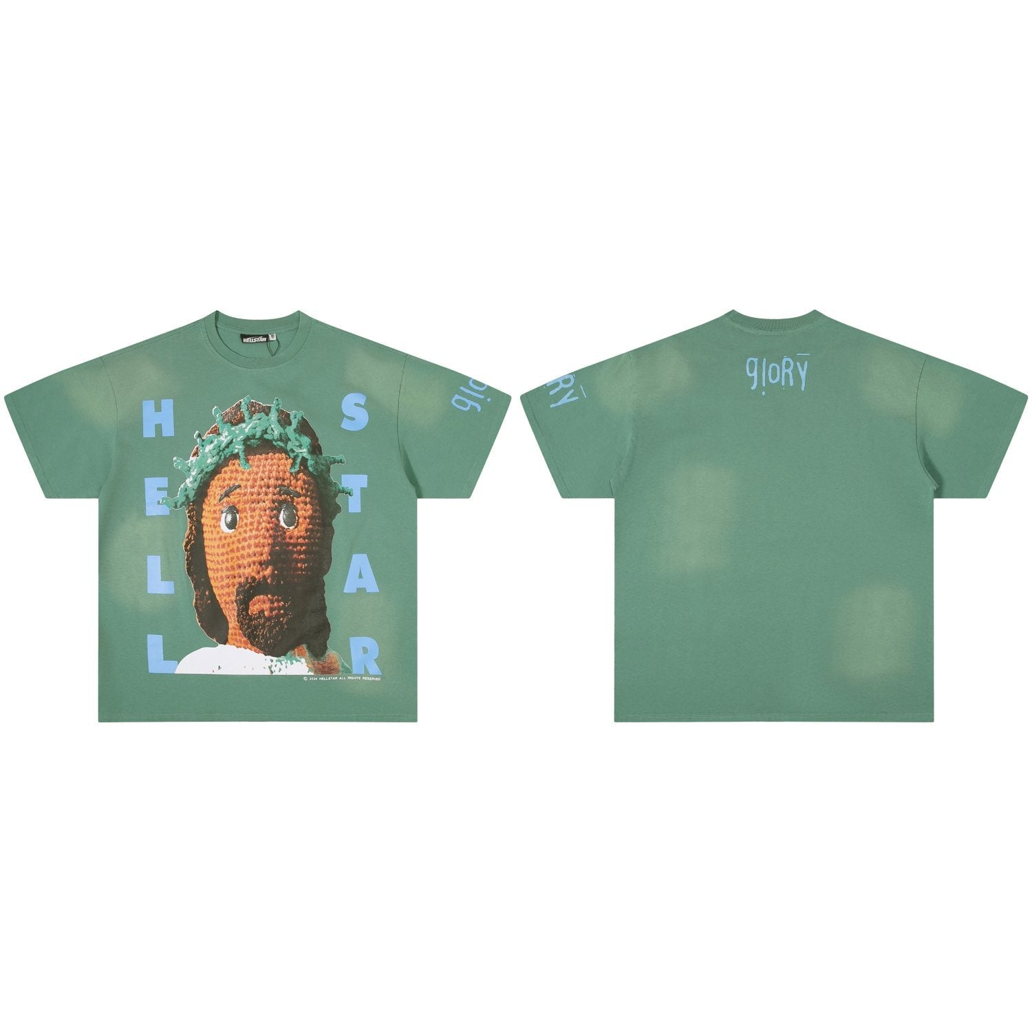 Hellstar Glory Face Graphic T-Shirt — front