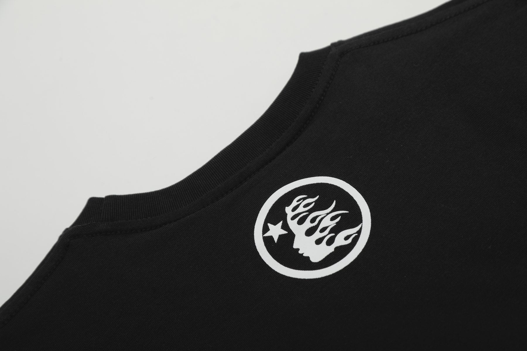 Hellstar Black Front & Back Graphic T-Shirt — detail