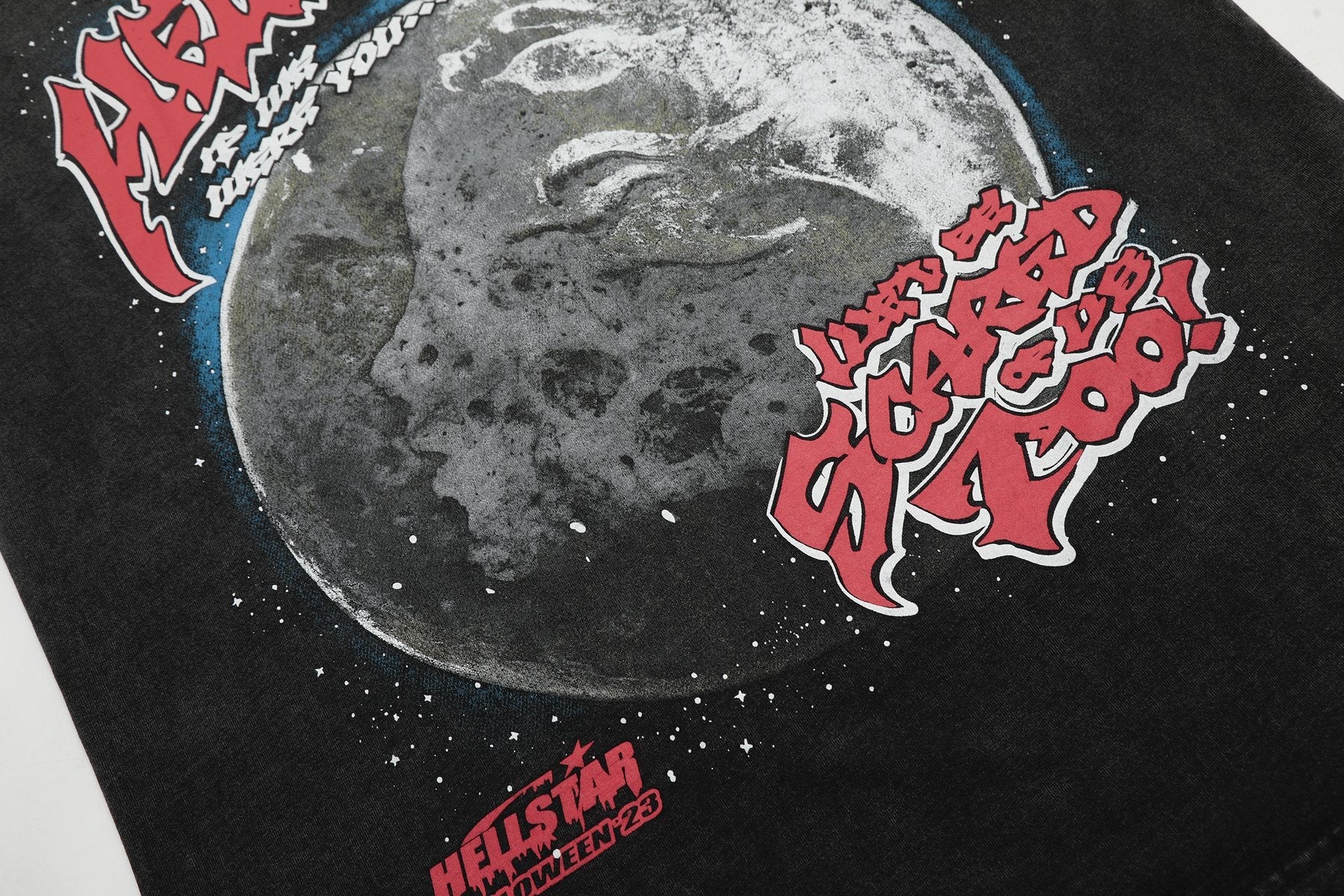 Hellstar Moon Animal Graphic T-Shirt — detail