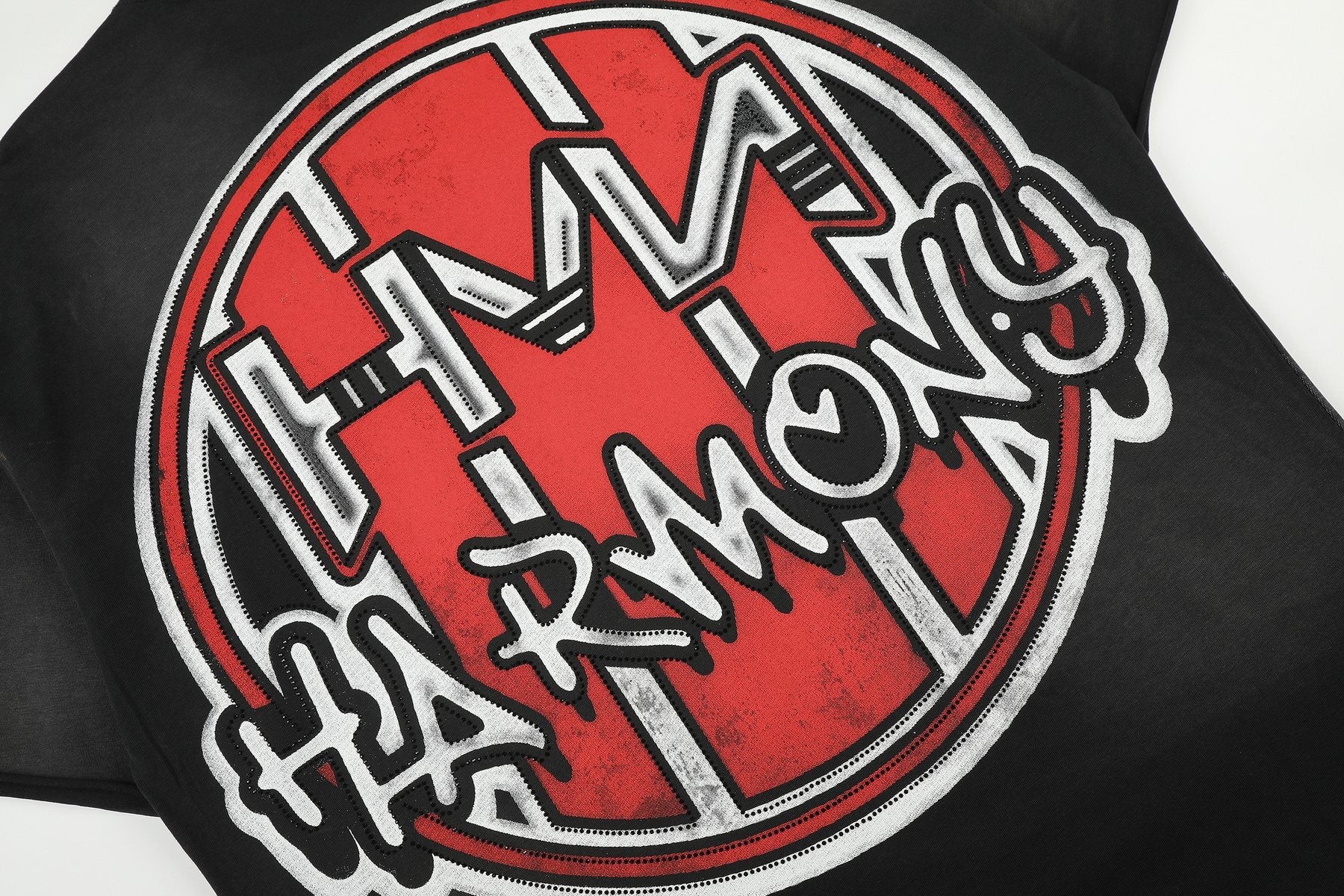 HARMONY Boxing Skeleton Graphic T-Shirt — detail
