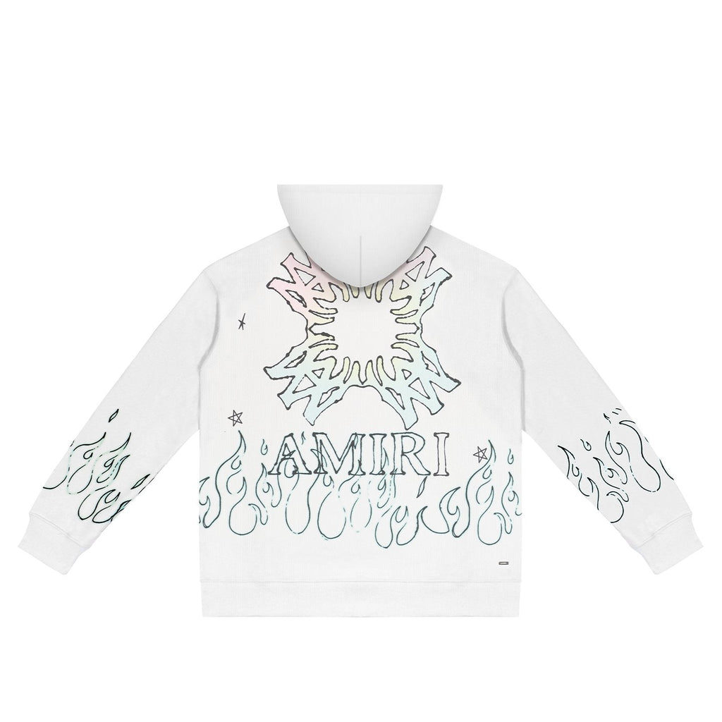 AMIRI Flame Cross Graphic Hoodie — back