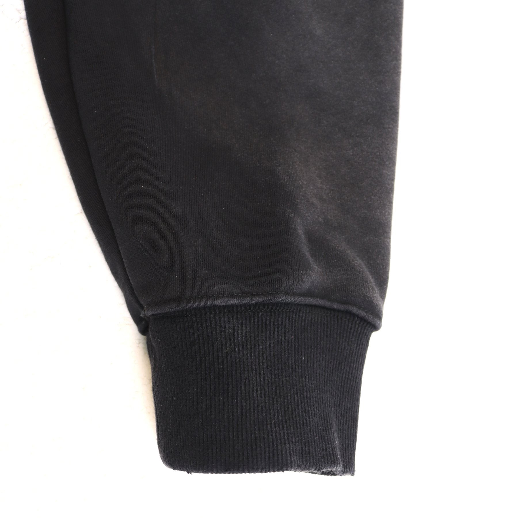 Valley Dreams Varsity Crest Washed Black Zip Hoodie — detail