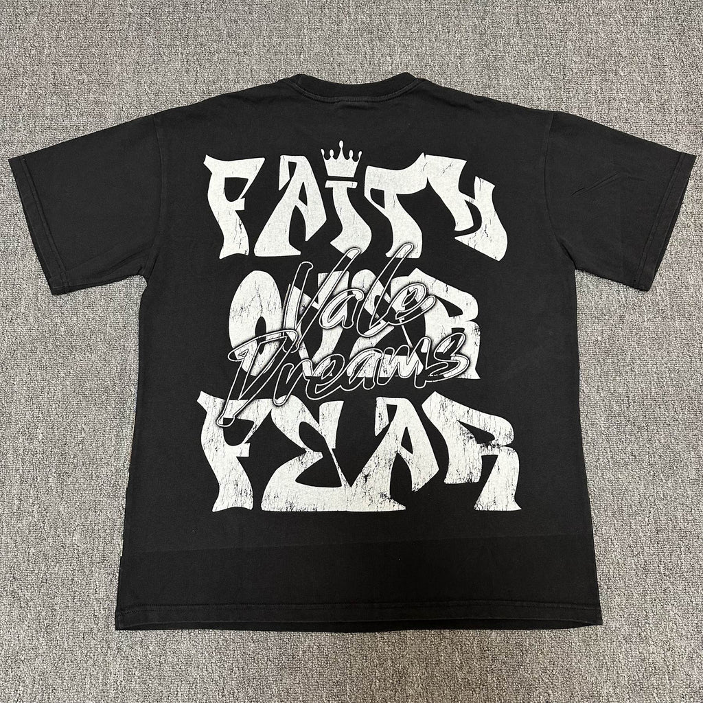 VALE USA Skull & Roses Rhinestone Short-Sleeve T-Shirt — back