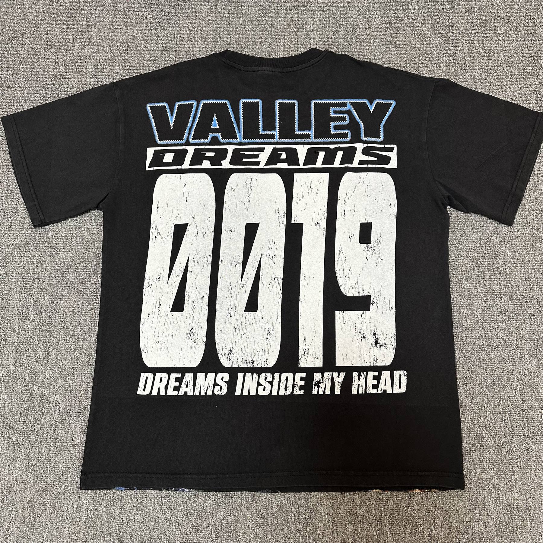 VALE USA Dreams Inside My Head Rhinestone Graphic T-Shirt — back