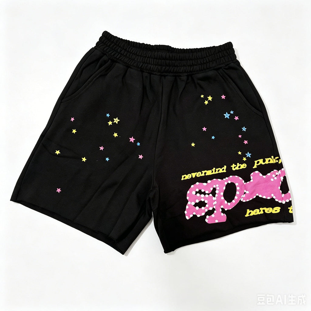 Sp5der Star & Spider Graphic Short-Sleeve Set — front